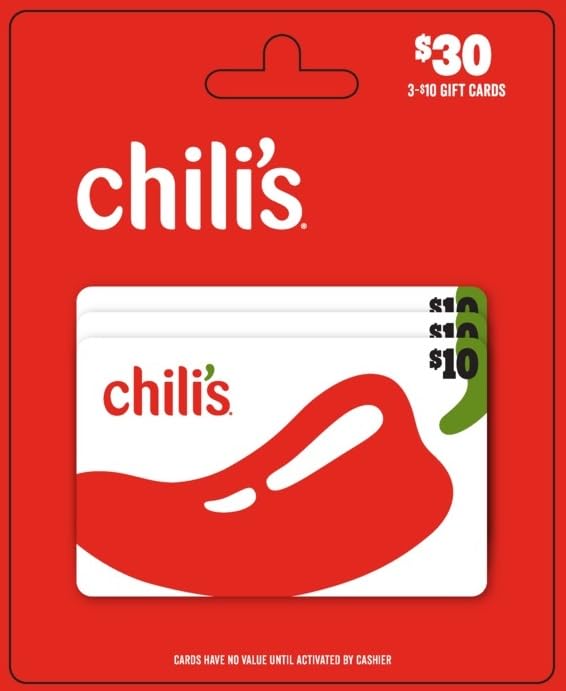 Chili's Gift Card Set of 3