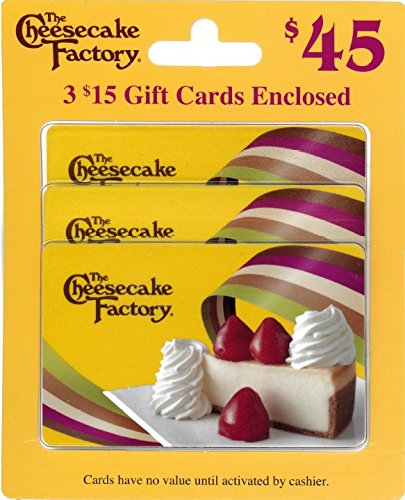 Cheesecake Factory Gift Card Set