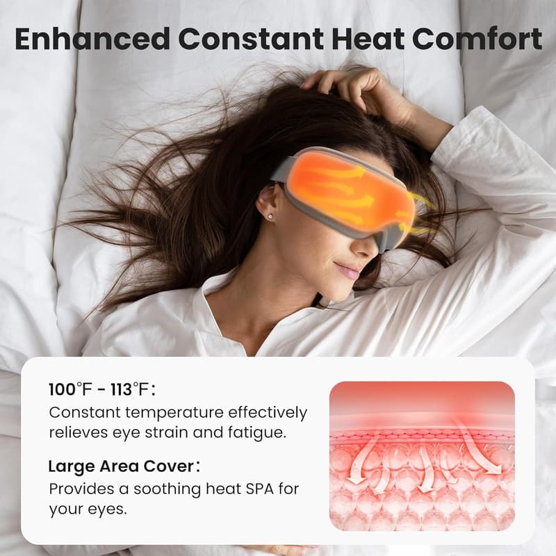 Valentine's Day Eye Massager with Heat & Bluetooth