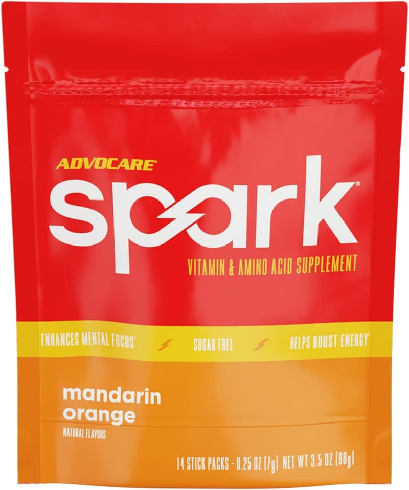 Focus & Energy Drink Mix, Mandarin Orange, 14 Packs