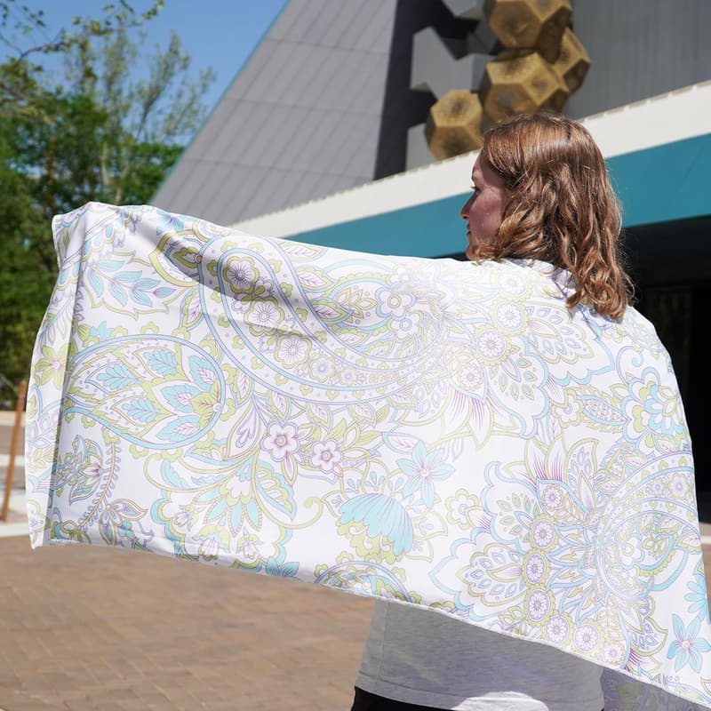 Outdoor Cooling Shawl - Lightweight, UPF40, Fashion Prints