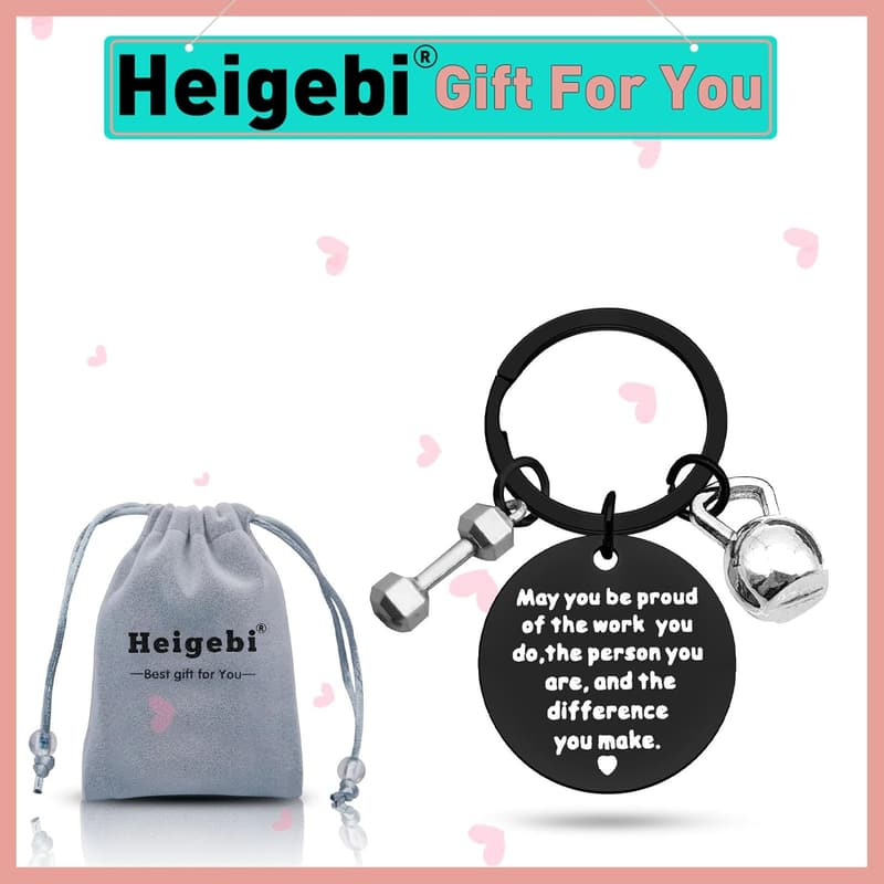 Retirement Fitness Trainer Keychain Gift