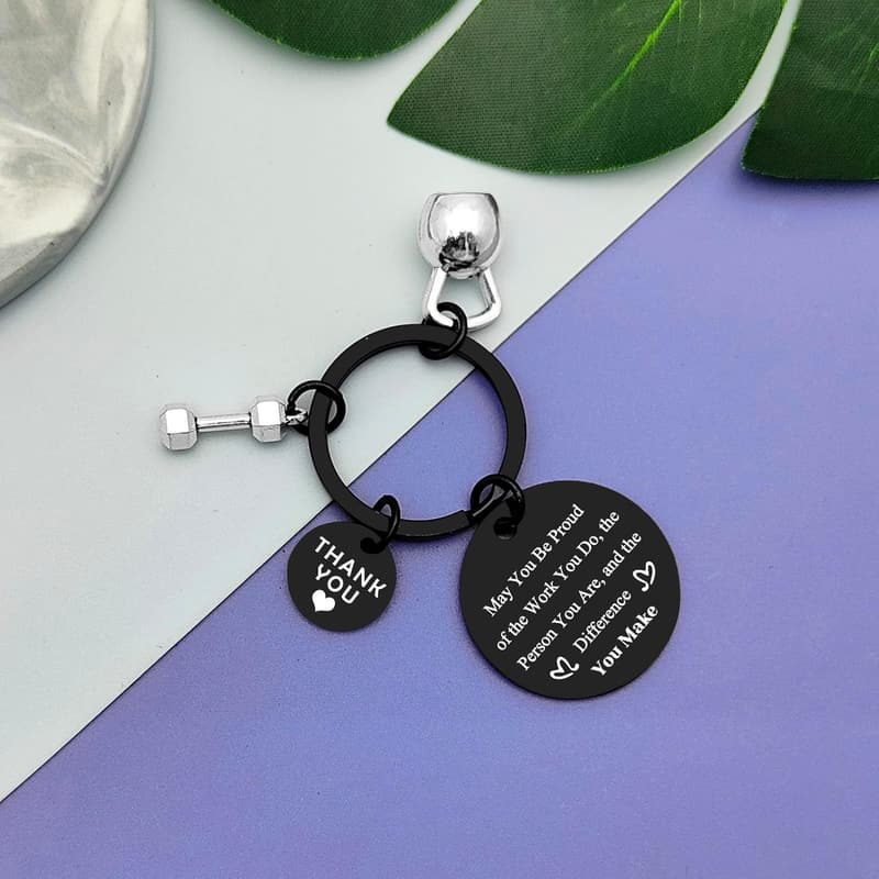 Fitness Instructor Keychain - Thank You Gift