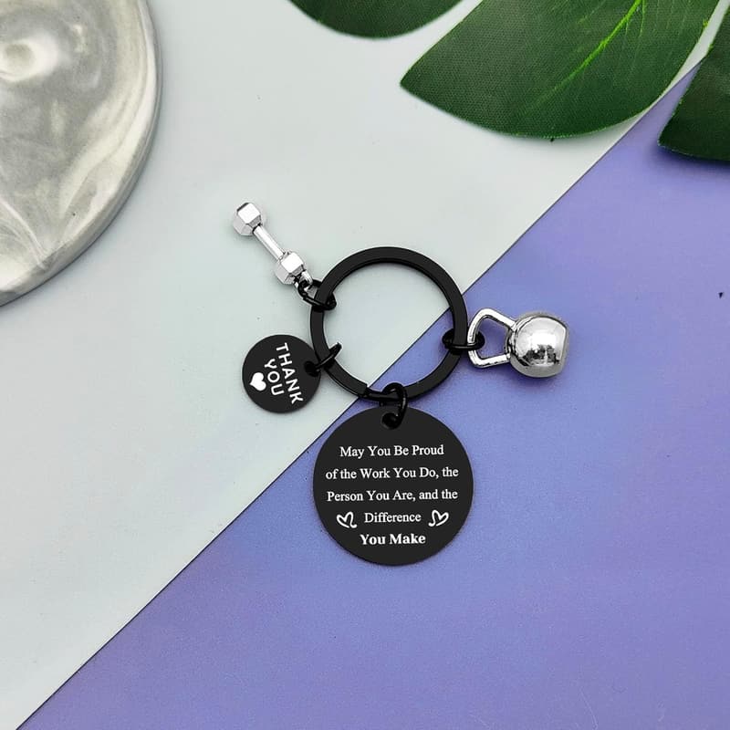 Fitness Instructor Keychain - Thank You Gift