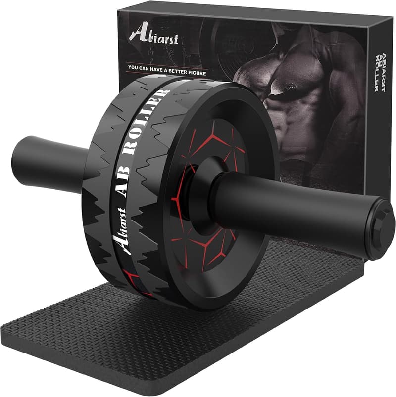 Ab Roller Wheel for Core Workouts with Knee Pad