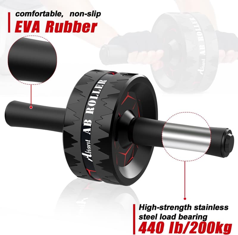 Ab Roller Wheel for Core Workouts with Knee Pad
