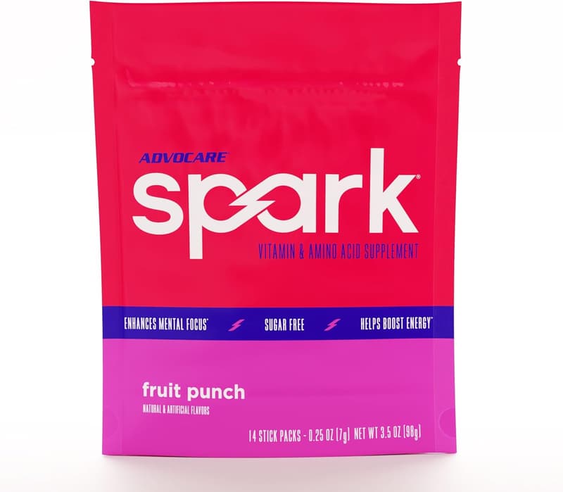 Energy Drink Mix with Vitamin B & Amino Acids, Fruit Punch 14-Pack