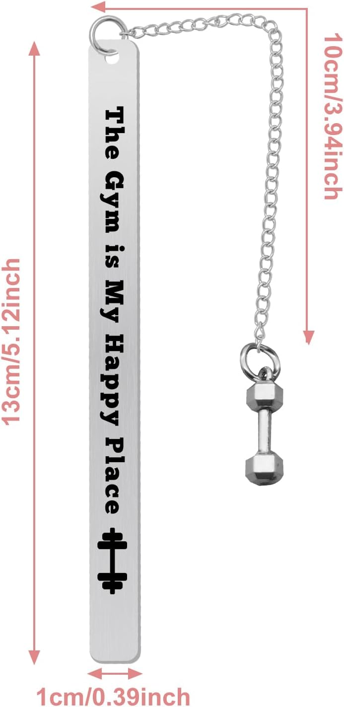 Inspirational Dumbbell Bookmarks for Fitness Enthusiasts