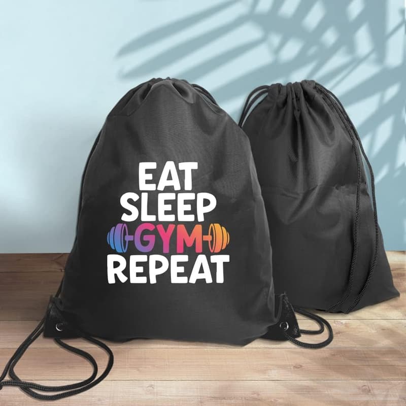 Birthday Gift Funny Gym Drawstring Bag for Fitness Lovers