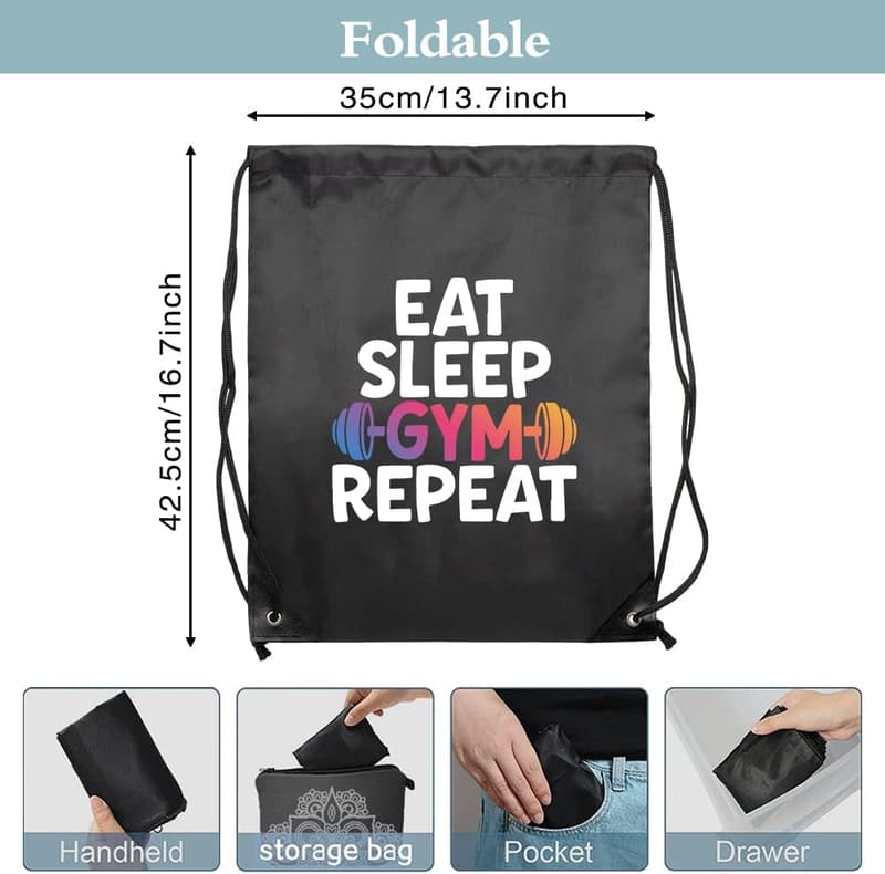 Birthday Gift Funny Gym Drawstring Bag for Fitness Lovers