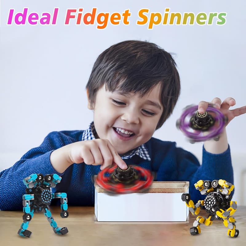 Stress Relief Fidget Spinners for Kids & Adults, 2 Pcs
