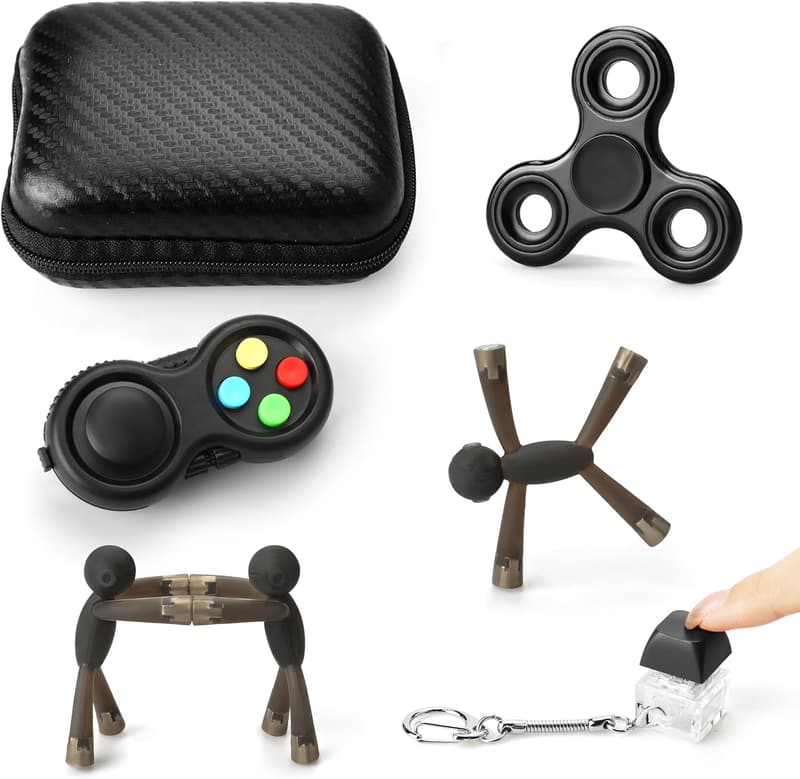 Desk Fidget Toy for Stress Relief (Black)