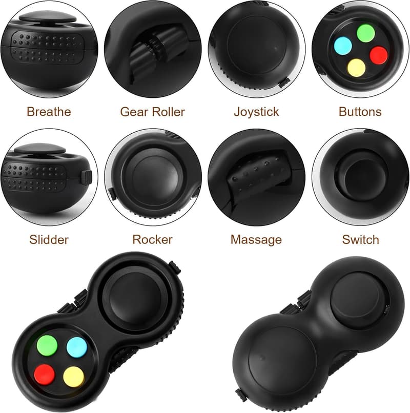 Desk Fidget Toy for Stress Relief (Black)