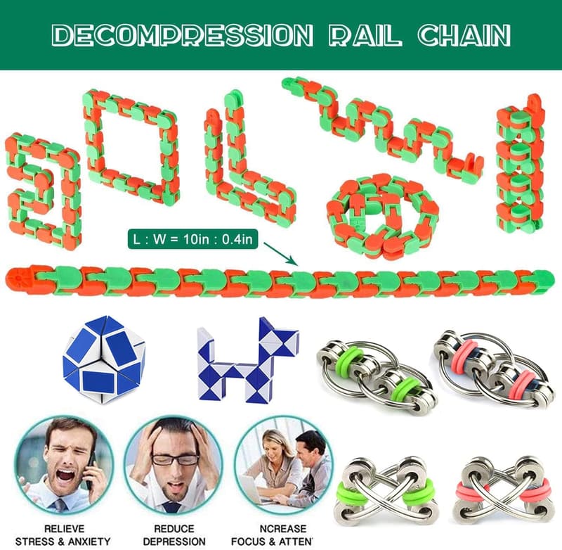 Fidget Toys Pack - Stress Relief for Adults & Kids