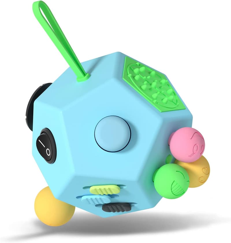 Stress-Relief 12-Side Fidget Cube for Kids & Adults