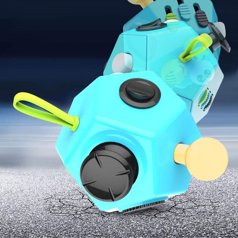 Stress-Relief 12-Side Fidget Cube for Kids & Adults