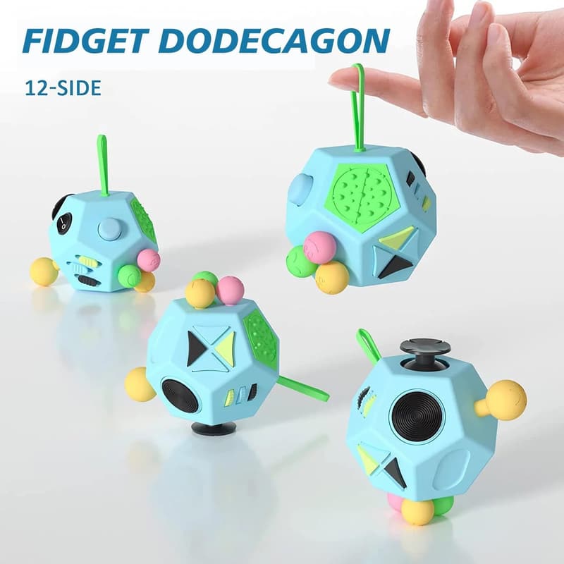 Stress-Relief 12-Side Fidget Cube for Kids & Adults