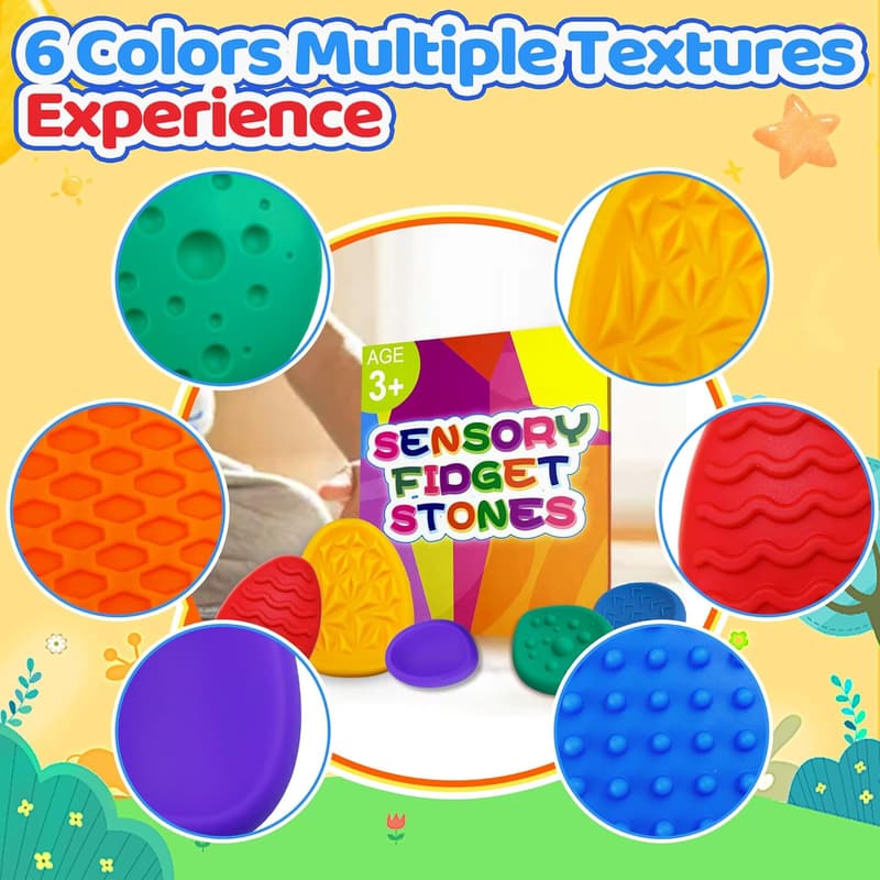 Anxiety Relief Silicone Fidget Set - Quiet Classroom Gift