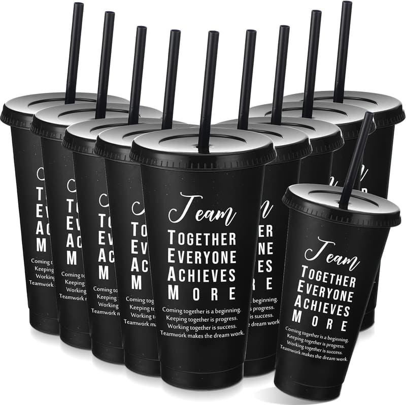 Employee Appreciation Tumblers, 24 oz, Set of 24 (Black)