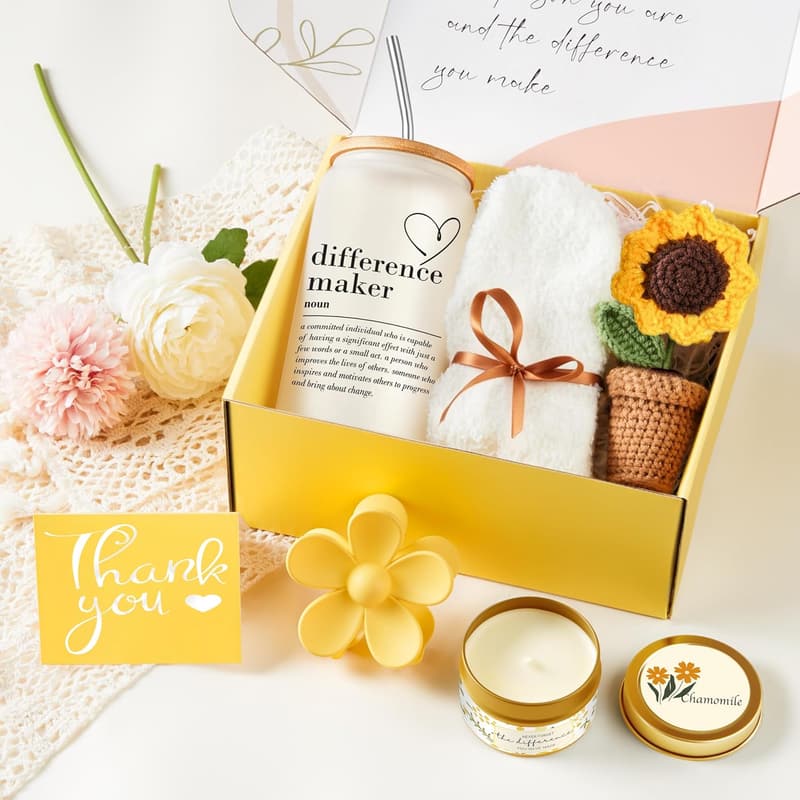 Teacher Appreciation Gift Basket with Thank You Card