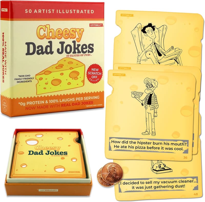 White Elephant Scratch-Off Joke Card Set for Dad