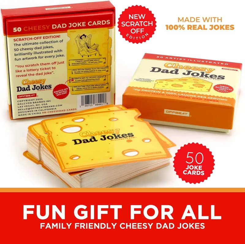 White Elephant Scratch-Off Joke Card Set for Dad