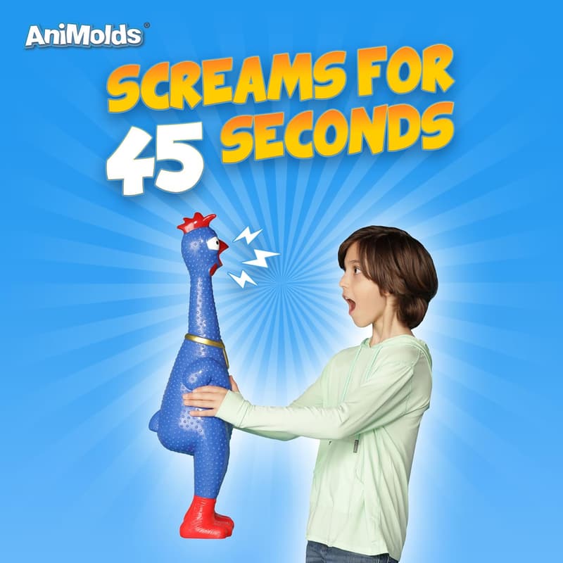 Christmas Gift: Giant Screaming Rubber Chicken Toy