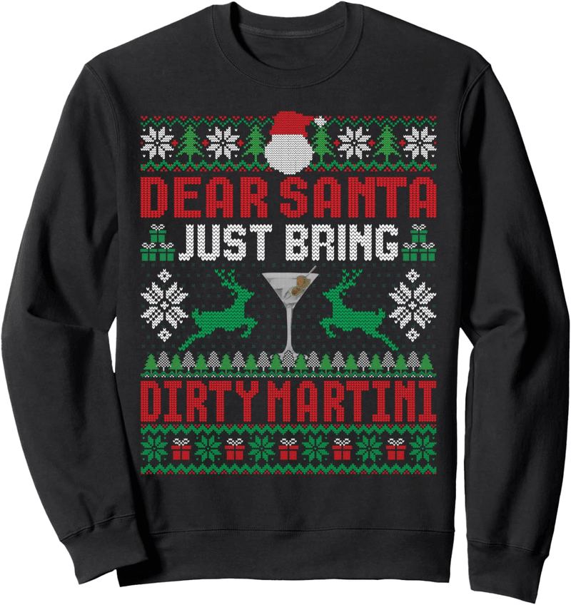 Christmas Dirty Martini Ugly Sweater