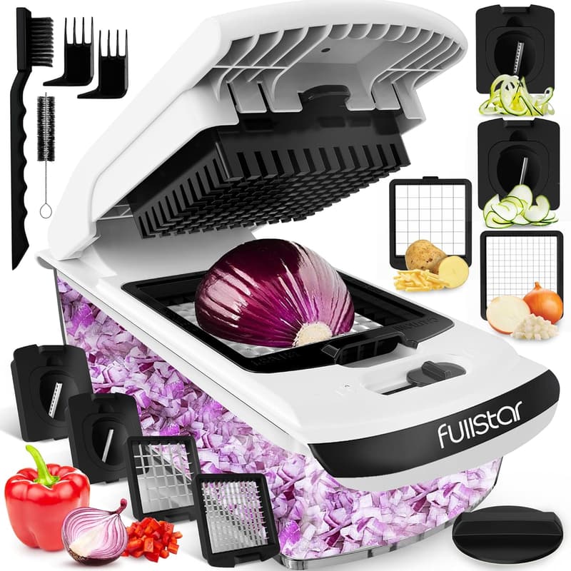 Vegetable Chopper & Spiralizer 4-in-1 Kitchen Essential