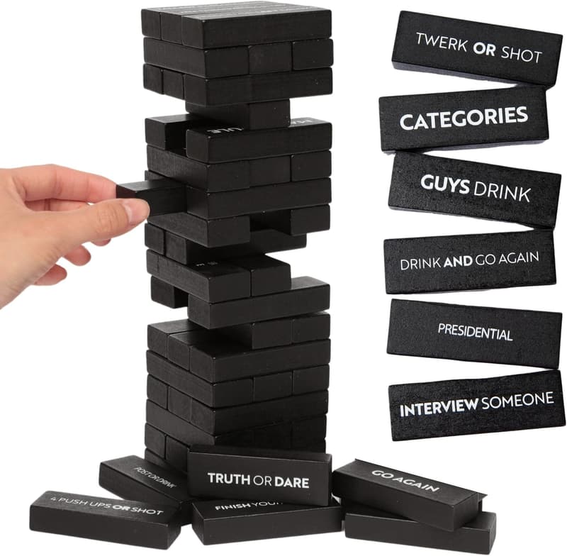 Party Drinking Game with Funny Commands (黑色的)