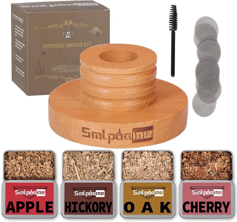 Birthday Cocktail Smoker Kit with 4 Flavors Wood Chips