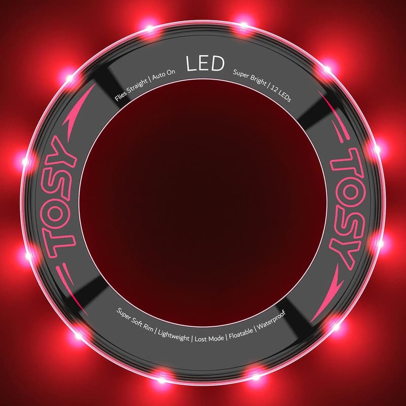 LED Flying Ring - Outdoor Kids' Toy, Waterproof & Safe