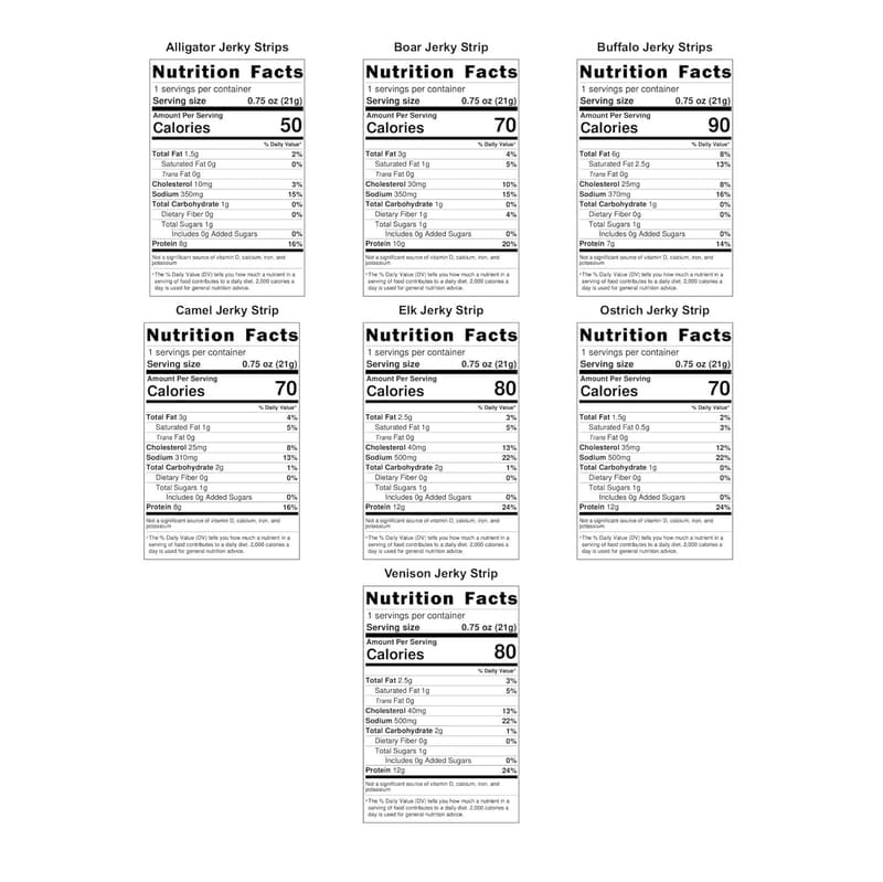 Father's Day Wild Game Jerky Variety Pack