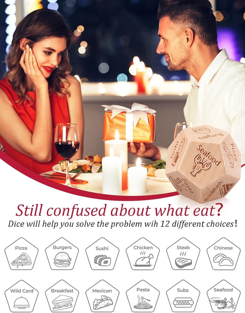 11th Anniversary Couple's Food Decider Gift
