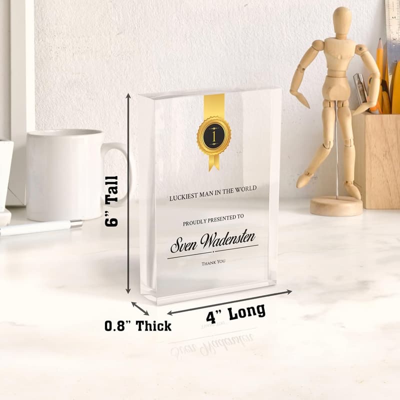 Corporate Recognition Acrylic Plaque | UV Printed