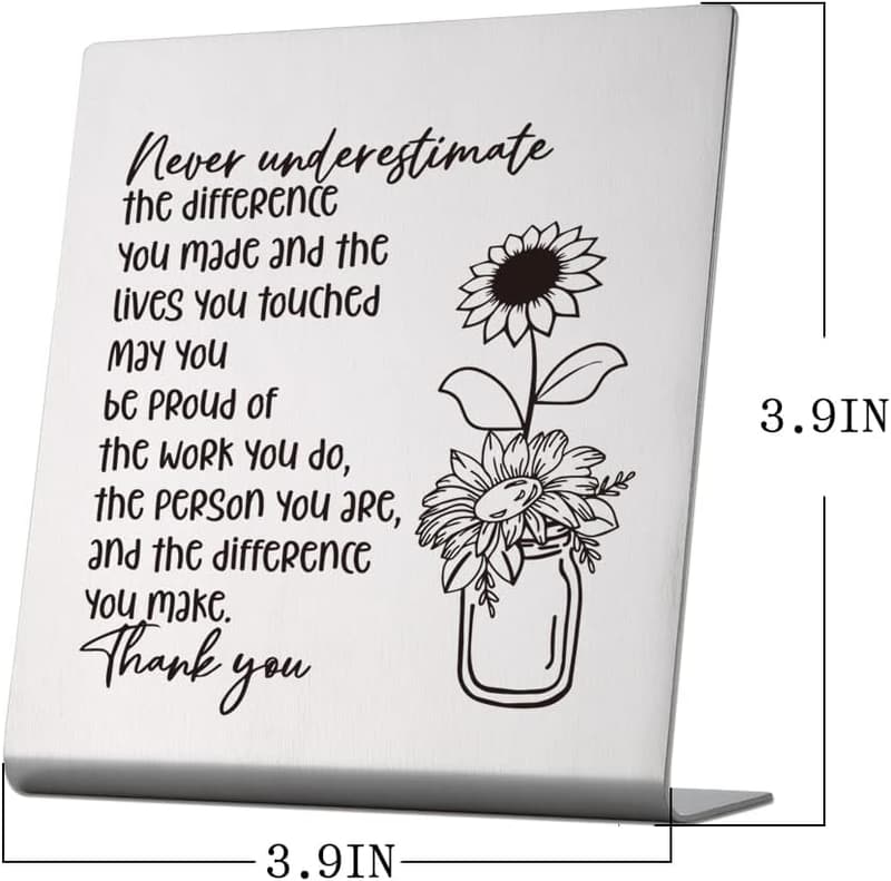Retirement Desk Sign for Women, Inspirational Office Decor