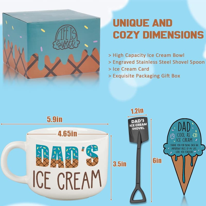 Father's Day Dad's Ice Cream Bowl Gift Set