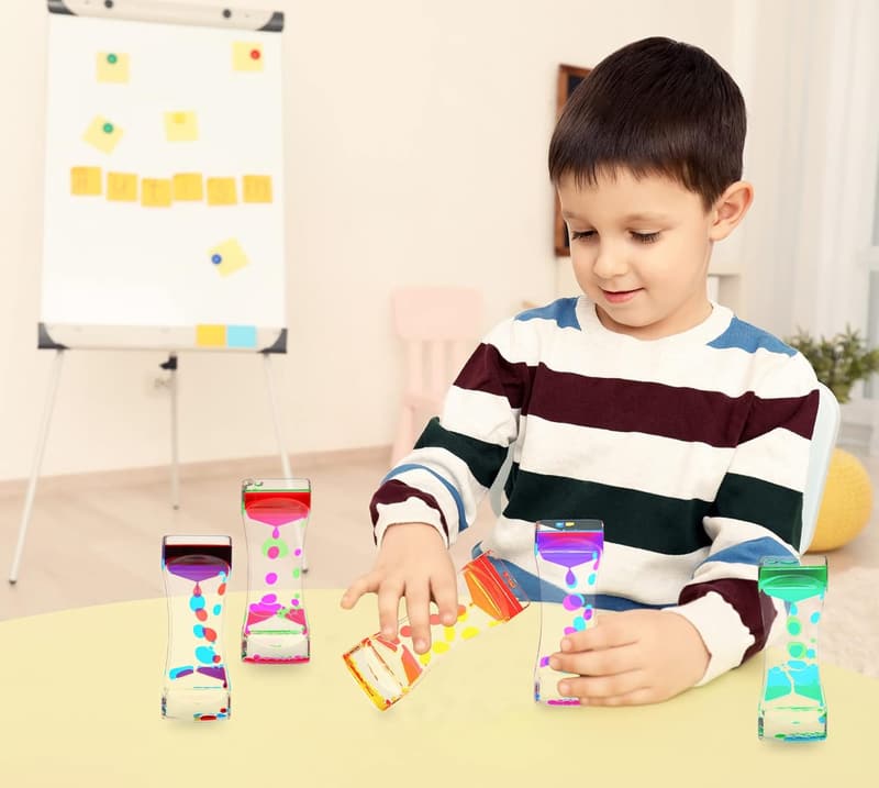 Sensory Liquid Motion Timer Set, 10-Pack Desk Decor