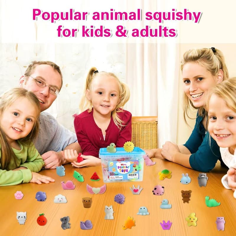 Birthday Squishy Toys for Kids, Bulk Fidget Sensory Set