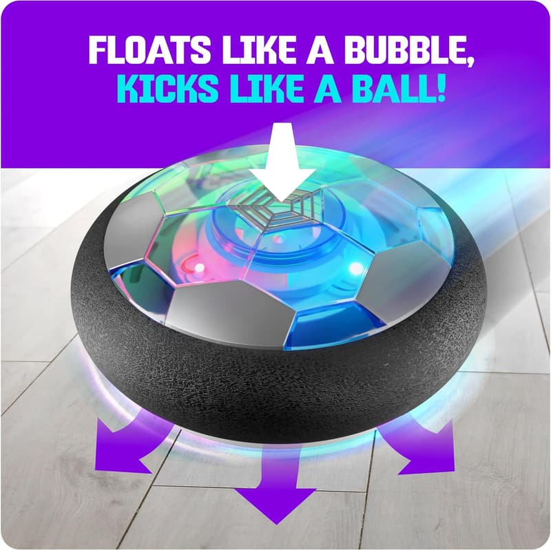 Boy's Birthday Hover Soccer Ball Toy - Light-Up Indoor Game