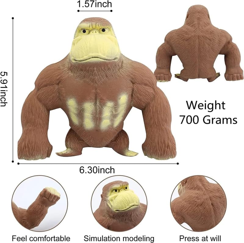 Squishy Stretch Gorilla Toy for Stress Relief