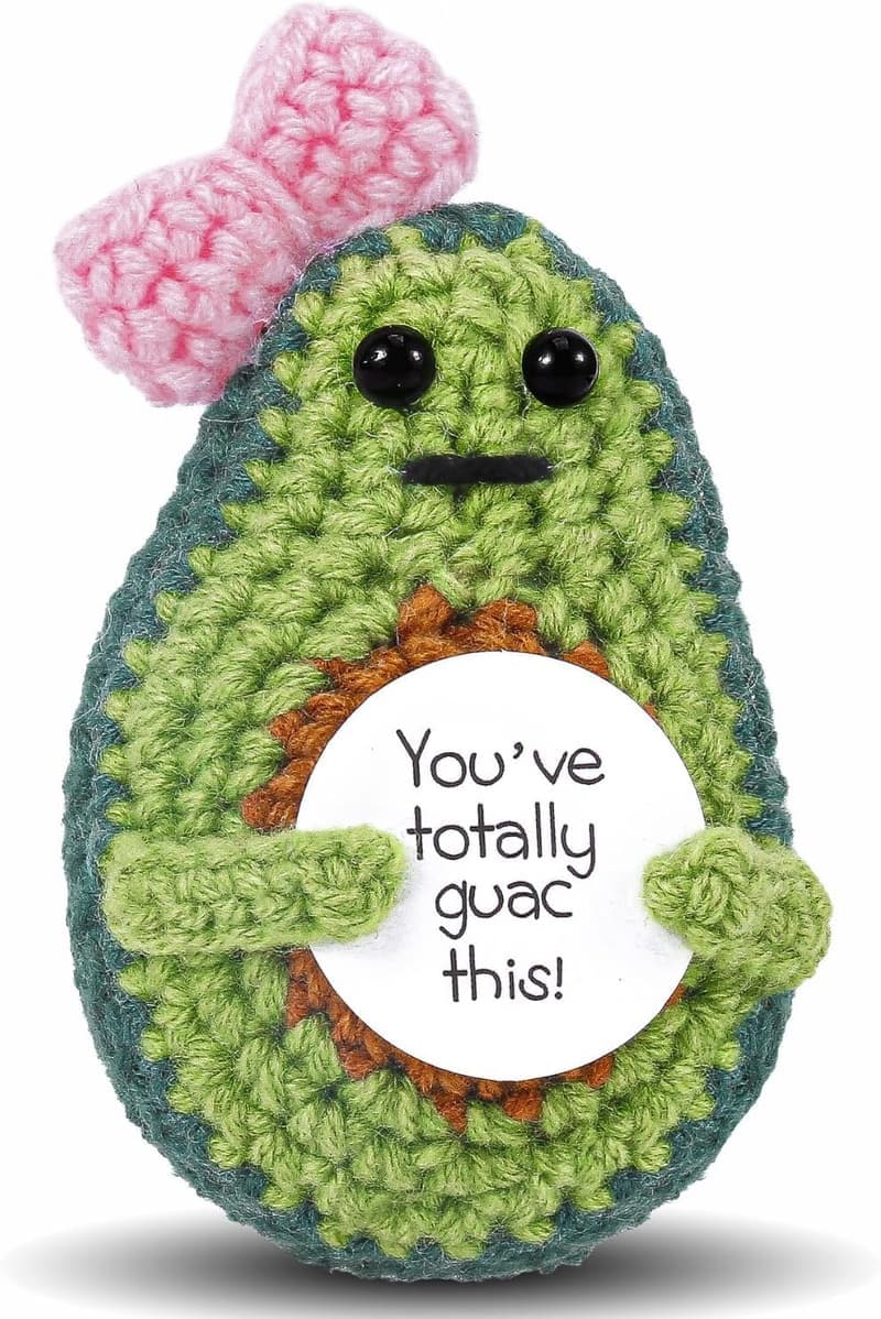 Birthday Crochet Avocado Gift for Women: Handmade Decor