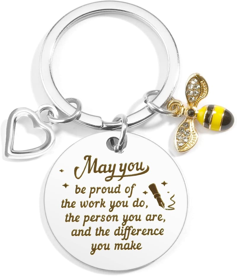 End-of-Year Teacher Keychain Gift