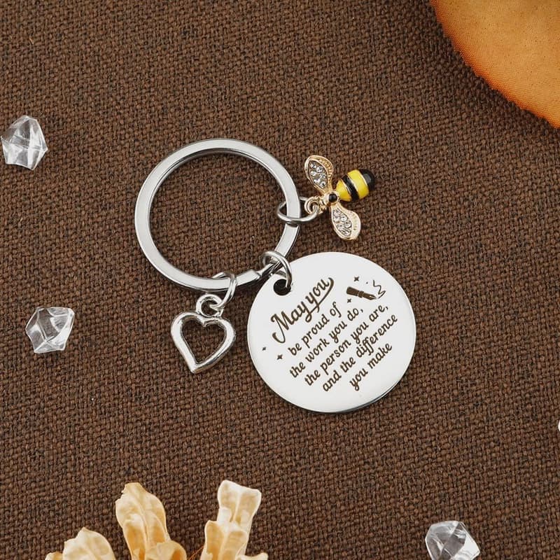 End-of-Year Teacher Keychain Gift