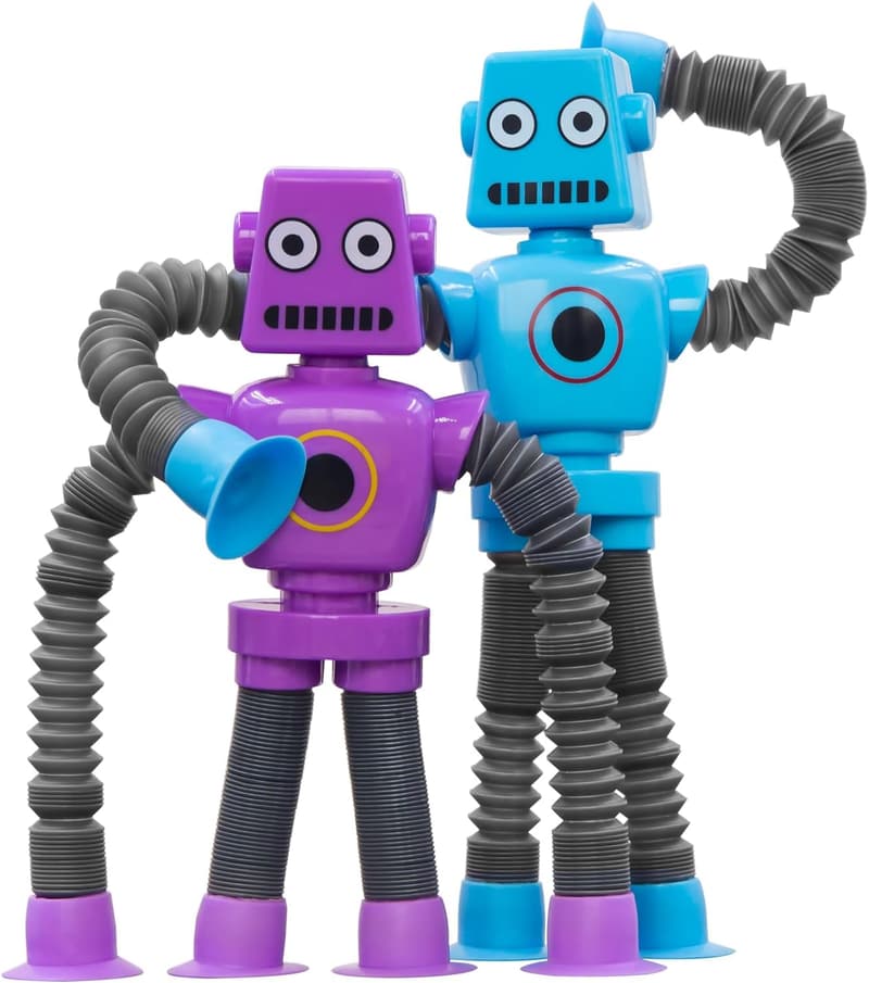 Easter Pop Tube Robot Fidget Toys, 2-Pack for Kids