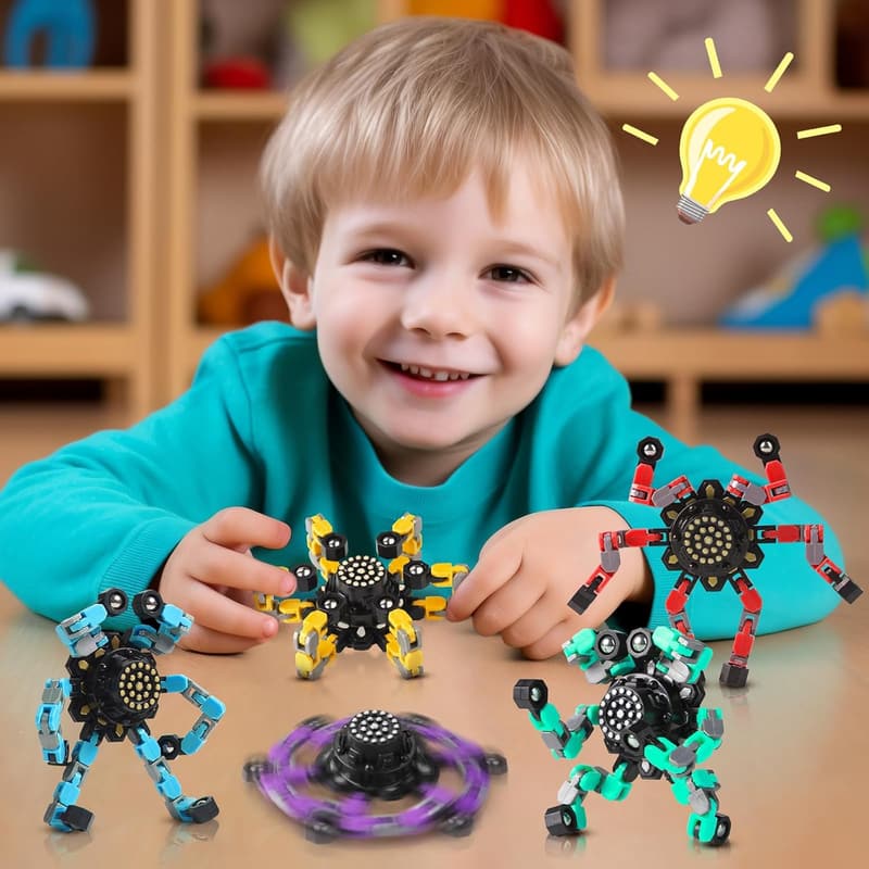 Birthday Party Fidget Spinner - Transformable Sensory Toy