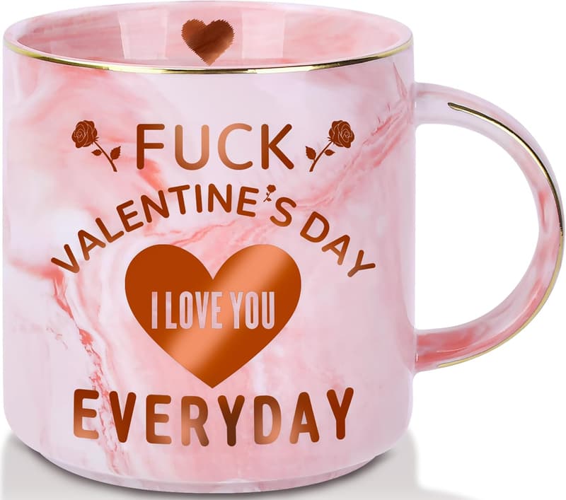 Valentine's 12 oz Funny Coffee Mug for Women