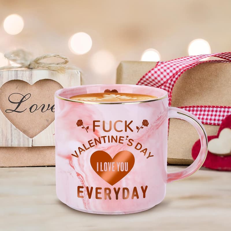 Valentine's 12 oz Funny Coffee Mug for Women