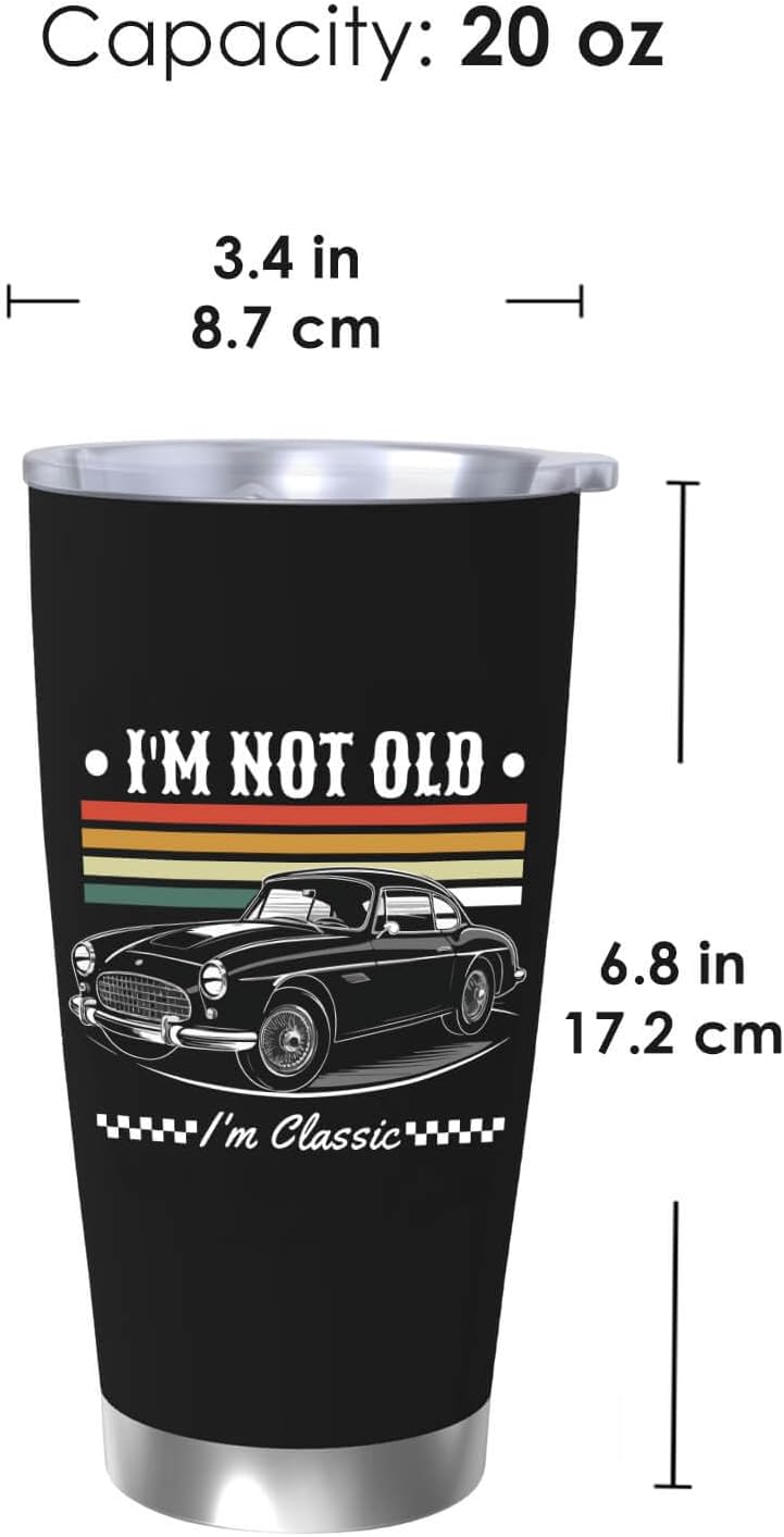 Father's Day Travel Tumbler, 20 oz Stainless Steel