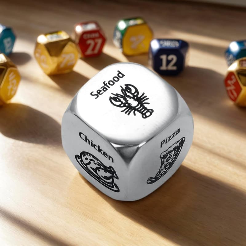 Anniversary Food Decision Dice Game for Couples